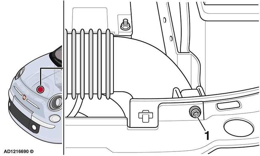 Fiat 500: odgłosy grzechotu z obszaru obudowy filtra powietrza